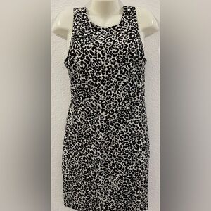 Maggy London Silk Animal Print Dress - Sheath - Sleeveless